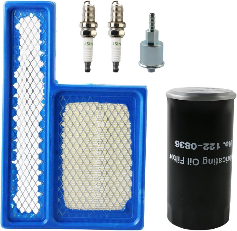 PACEWALKER Tune Up Kit 122-0836 Oil Filter 140-3116 Air Filter & Fuel Filter with Spark Plug Compatible With Onan RV QG Generators 5500 7000 RV Generators HGJAA HGJAB HGJAC-Oil Change Kit - Image 1